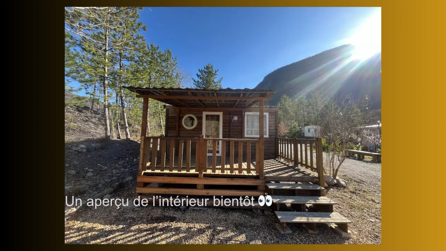 Mobil-chalet pour 2 personnes au cœur de la nature