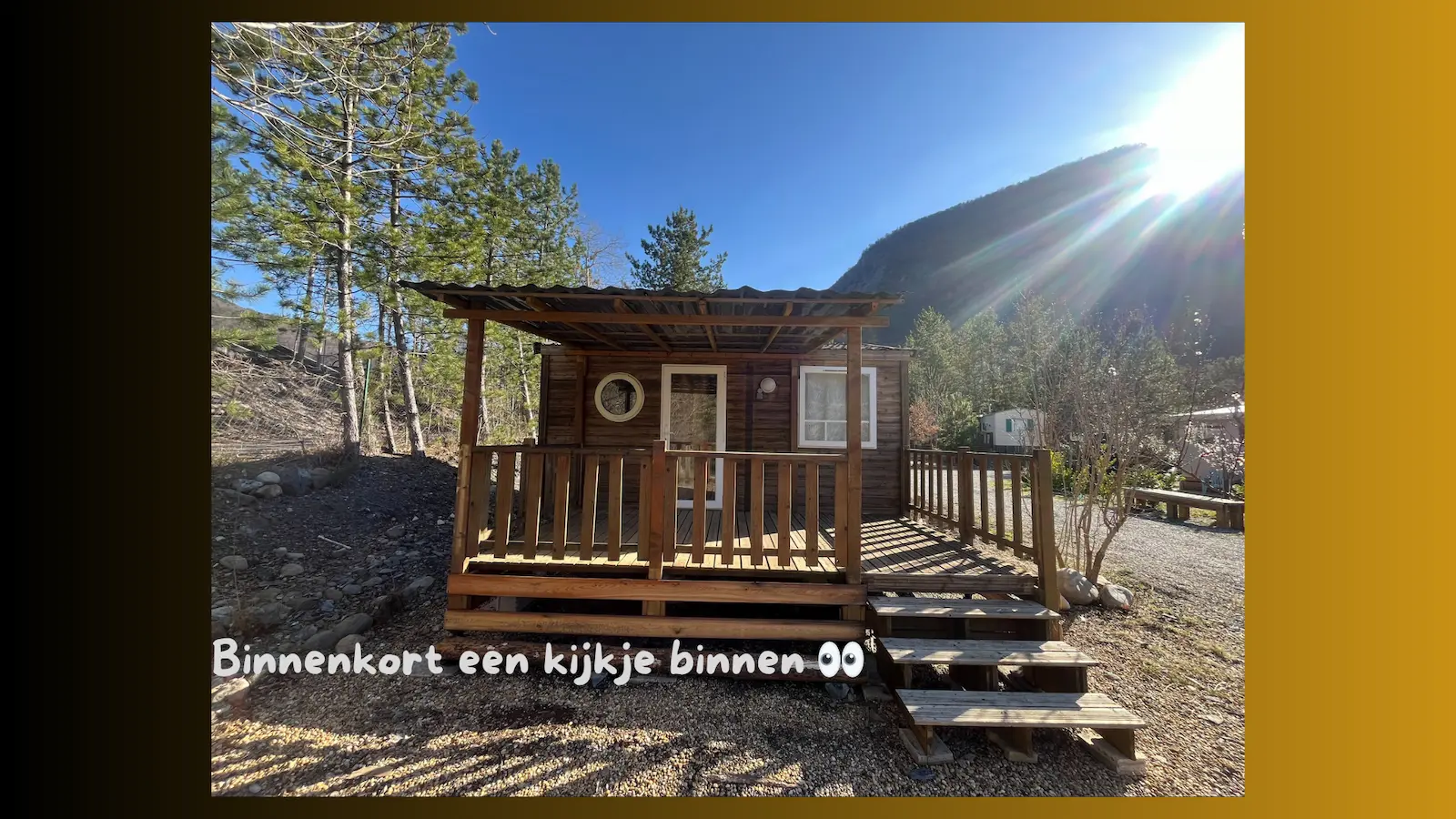 Mobi-chalet voor 2 personen midden in de natuur